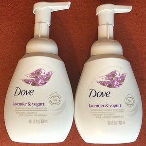 2 NEW Dove Lavender & Yogurt Foaming Hand Wash, 10.1 oz